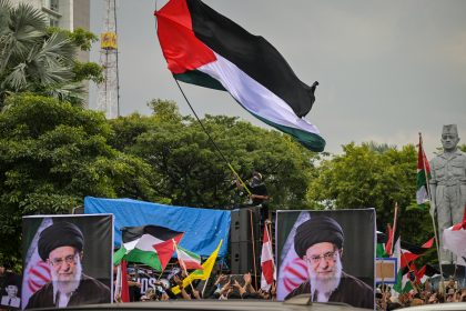 AFP 20260313 A34K63K v1 HighRes IndonesiaUsIsraelIranPalestinianWarProtest