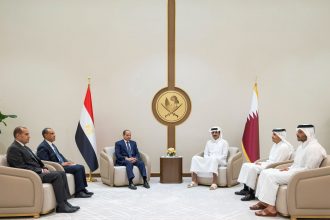 أمير قطر والرئيس السيسي