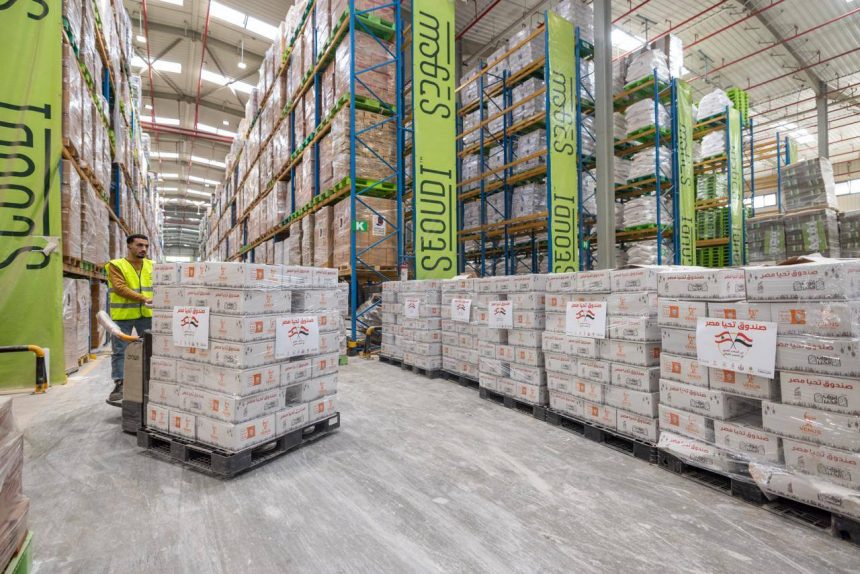 مصر تُرسل نحو 1000 طن من المساعدات الإغاثية العاجلة إلى لبنان