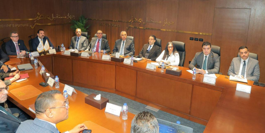 وزير التخطيط خلال لقائه بهاء الغنام، المدير التنفيذي لجهاز مستقبل مصر للتنمية المستدامة.