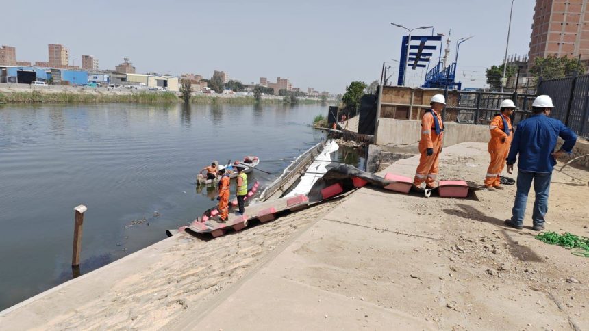 تسرب بقعة سولار بترعة الإسماعيلية. والقابضة للمياه لا تأثير على جودة مياه الشر 1