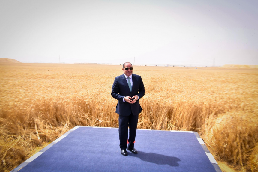 السيسي في مشروع الدلتا الجديدة