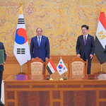 السيسي ورئيس كوريا الجنوبية